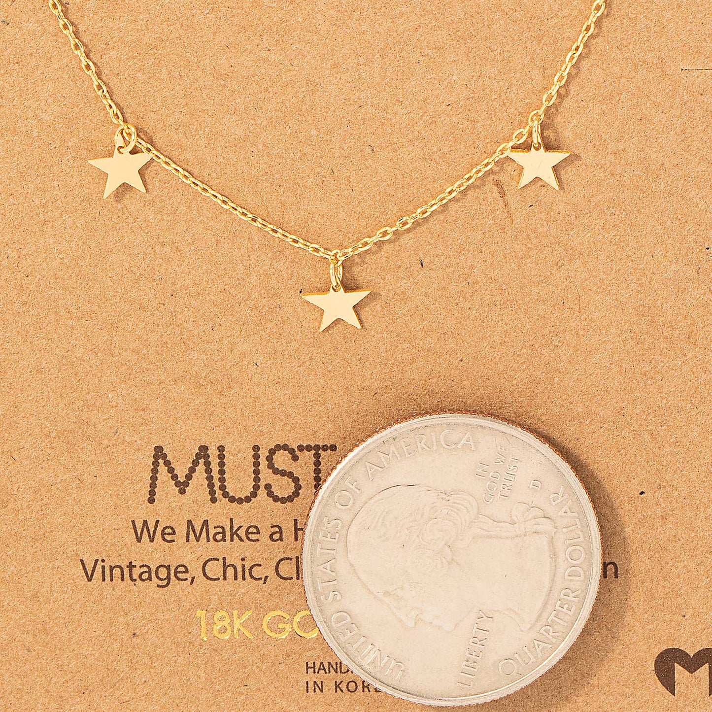 Multi Mini Star Charm Necklace