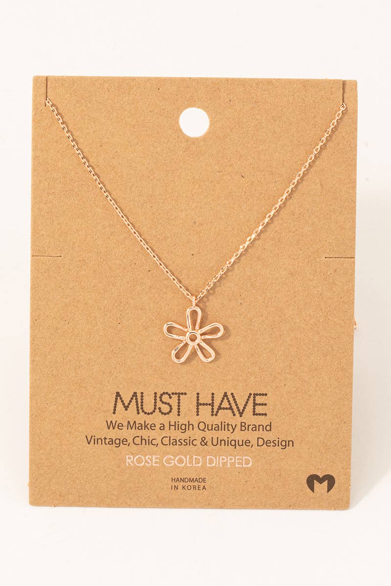 Flower Pendant Necklace