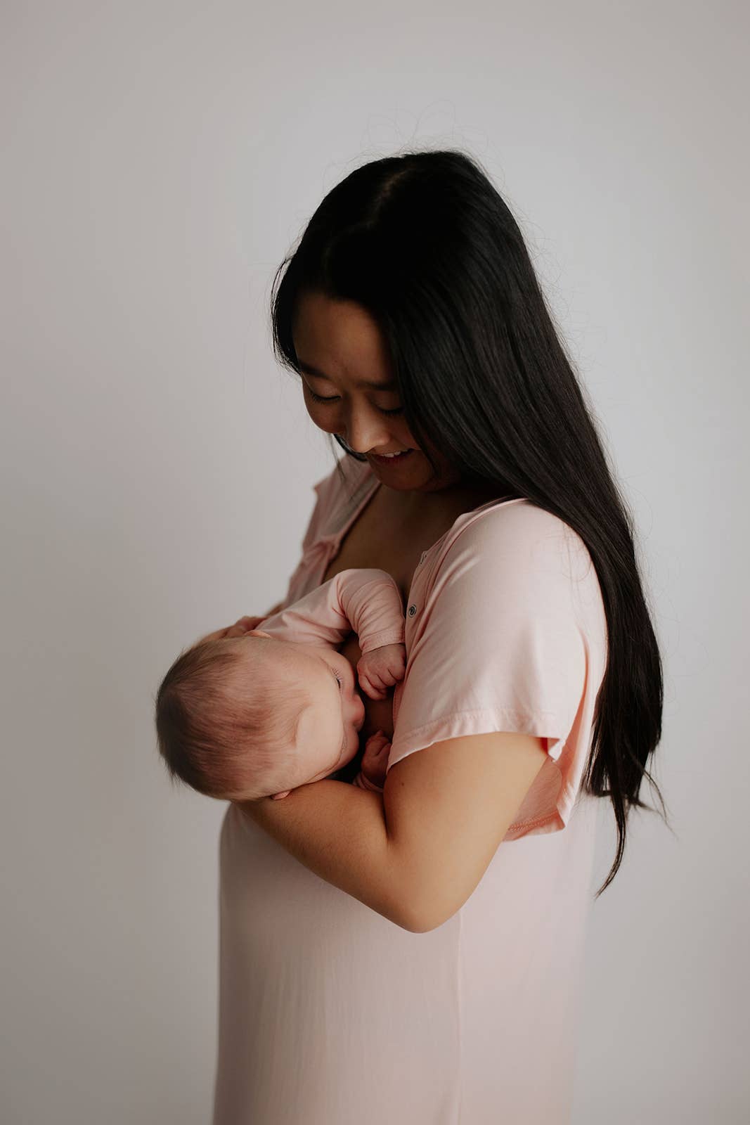 Heavenly Pink Labor and Delivery/ Nursing Gown