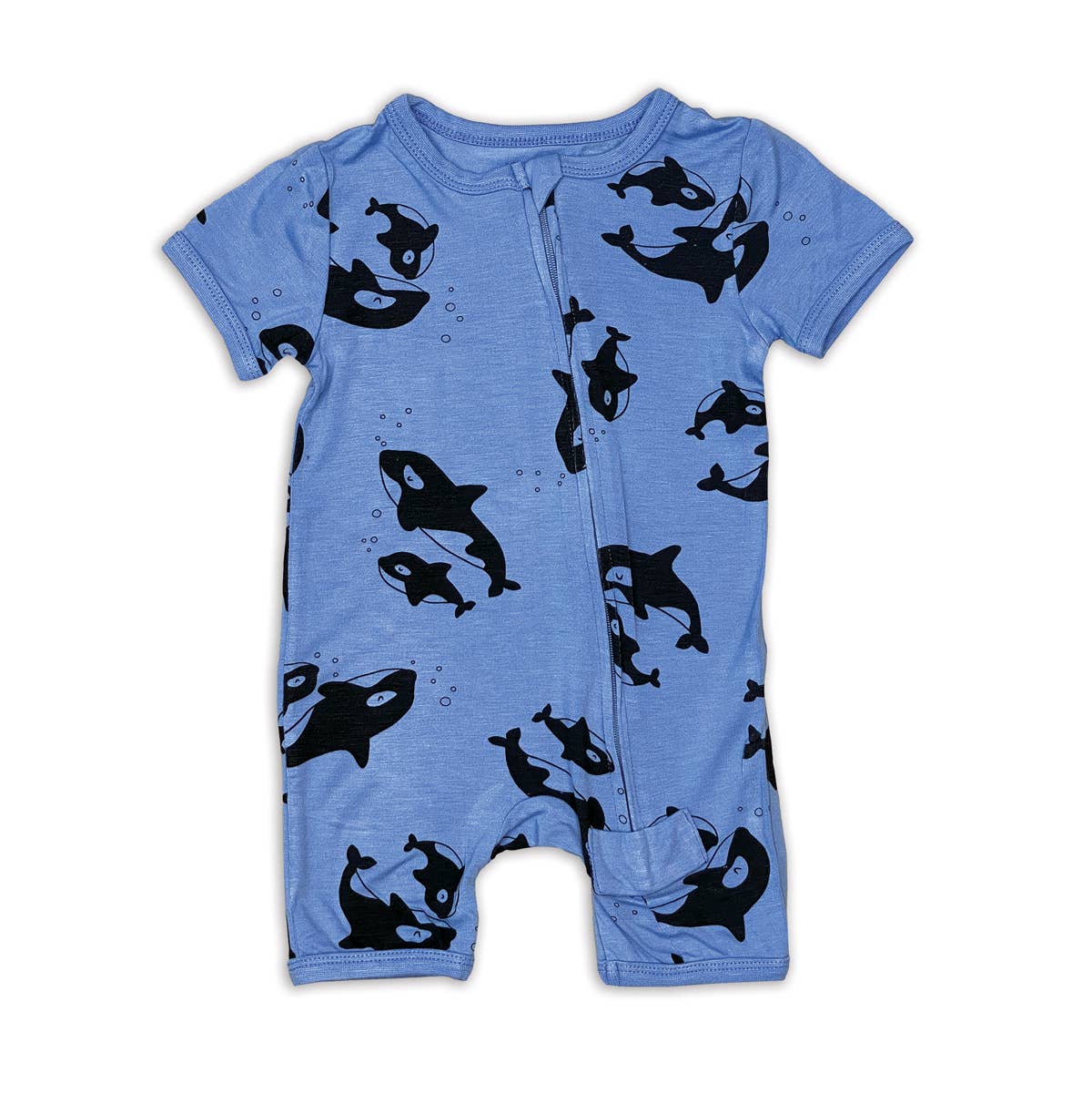 Bamboo Short Sleeve Zippy Romper