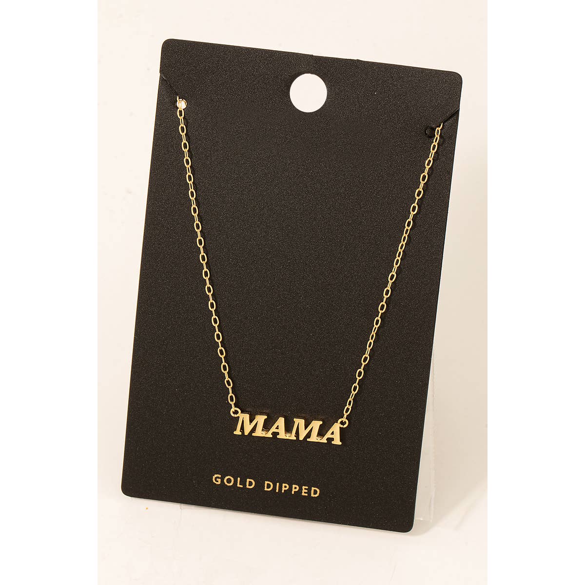Dipped Mama Pendant Necklace