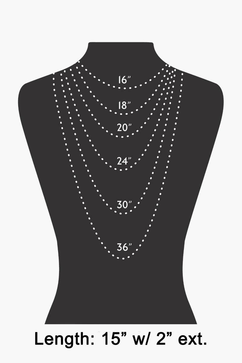 Double Cross Pendant Necklace