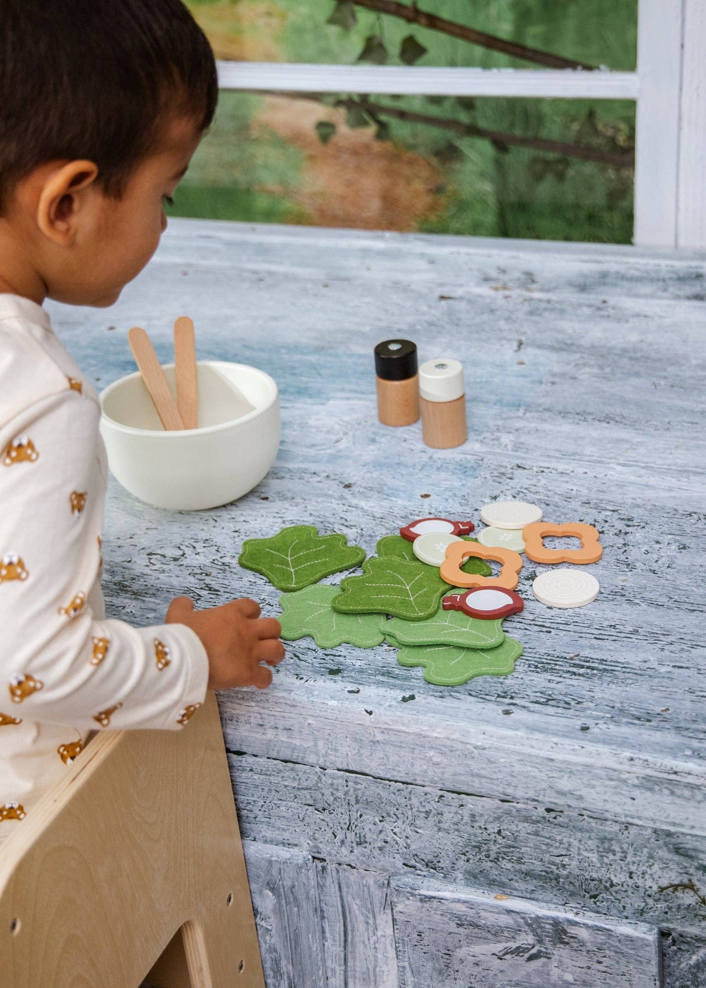 Wooden Salad Playset