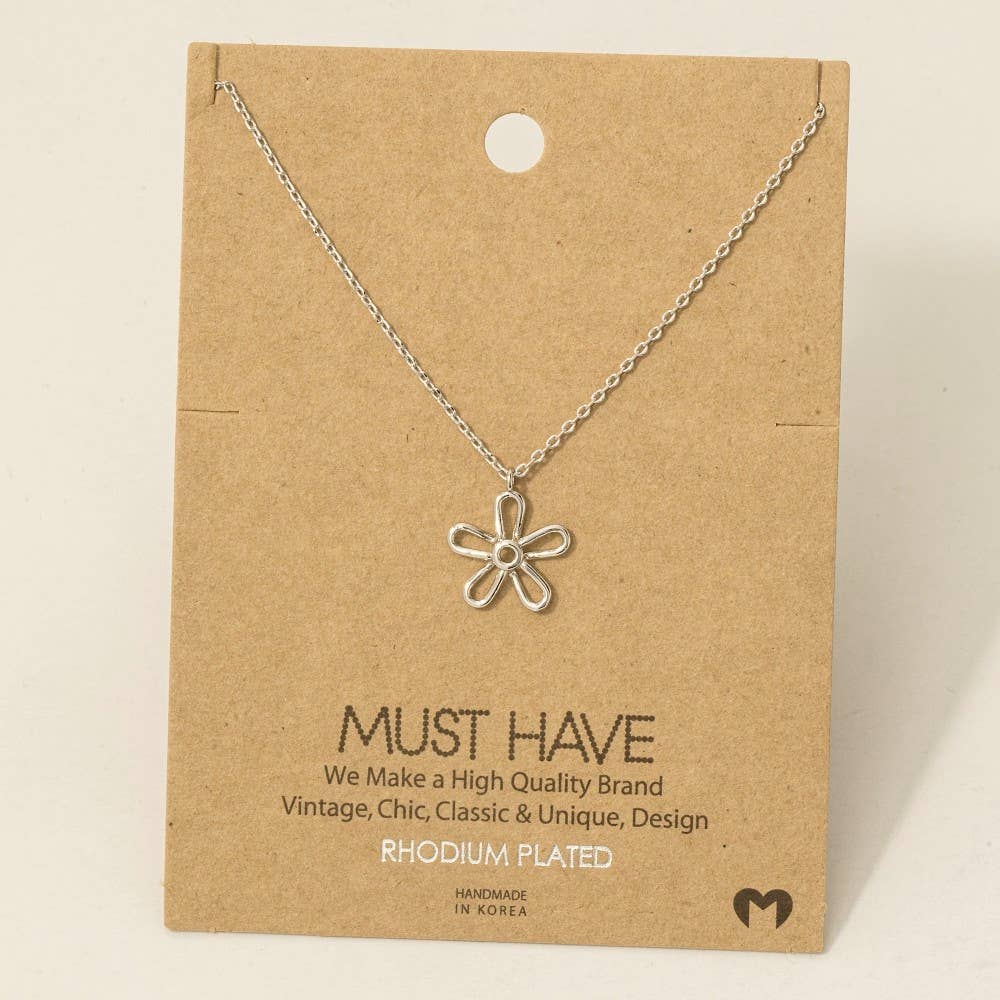 Flower Pendant Necklace