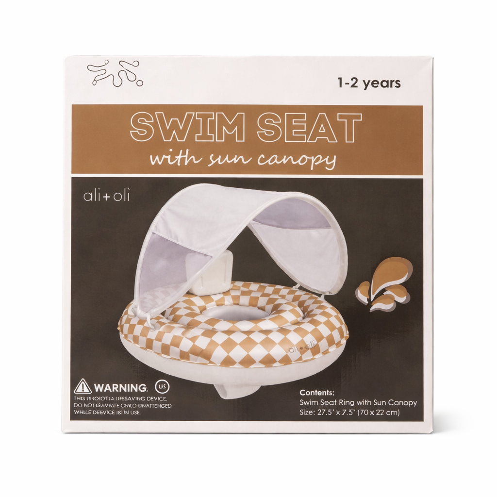 Ali+Oli Baby Swim Seat with Sun Canopy