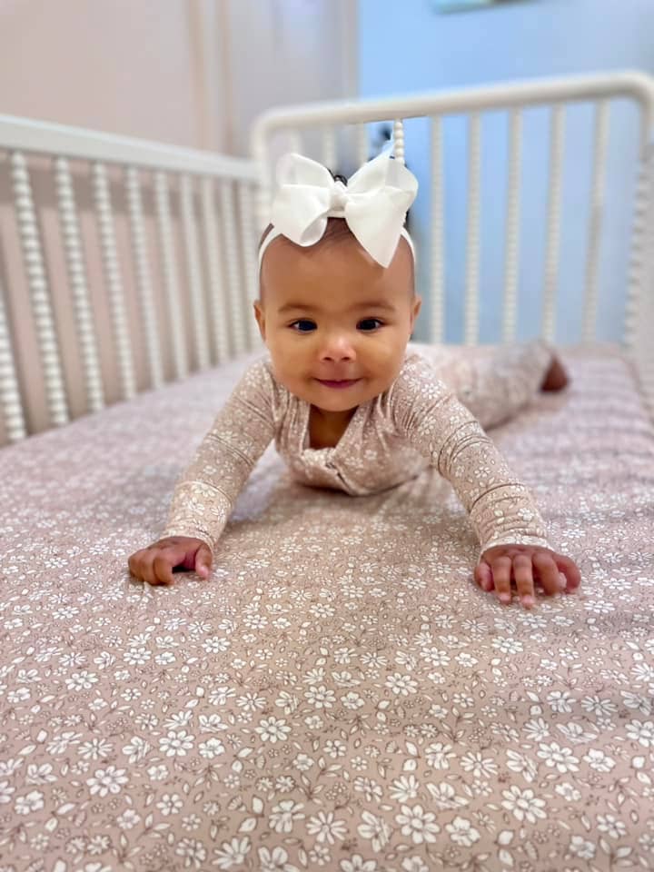 Dainty Ditsy Bamboo Crib Sheet