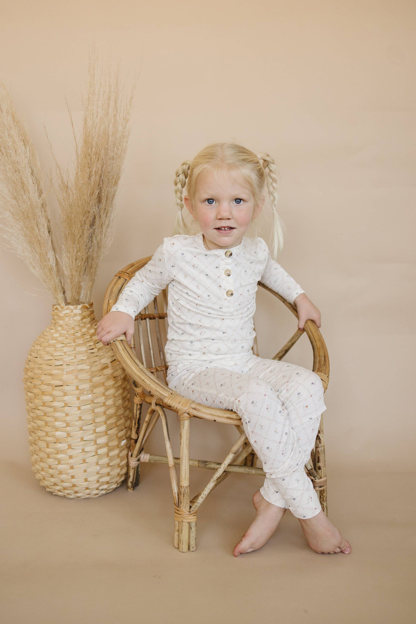 Vintage Blooms Floral 2pc Bamboo Pajamas