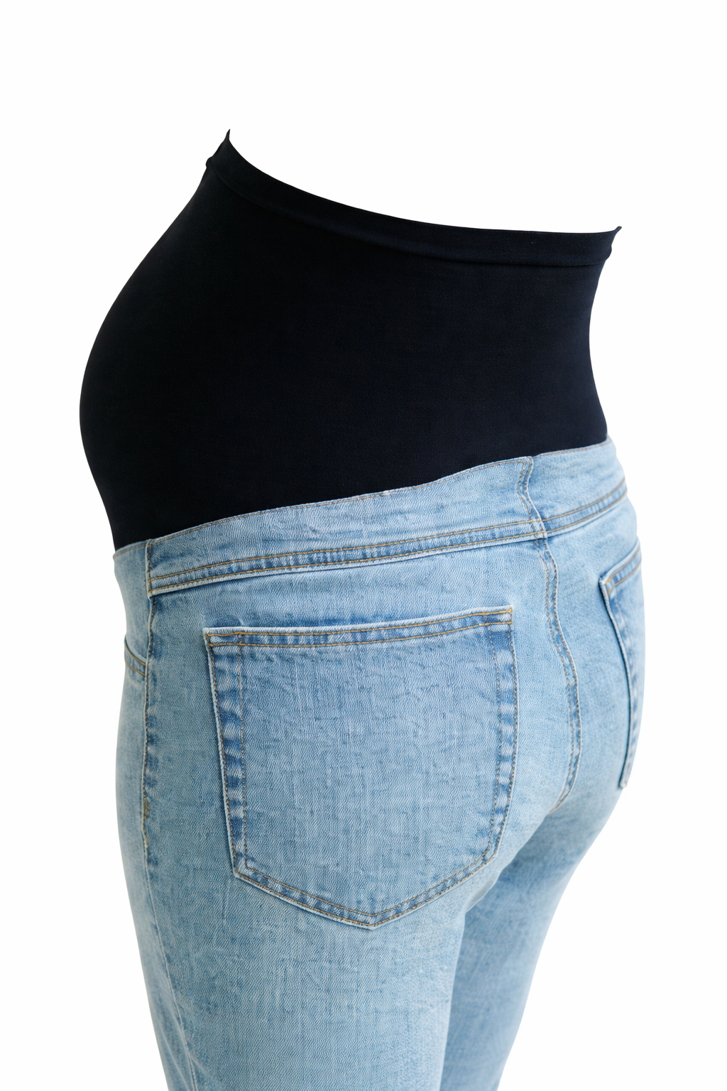 Maternity 28" Dad Jean w/ Bellyband in Flora