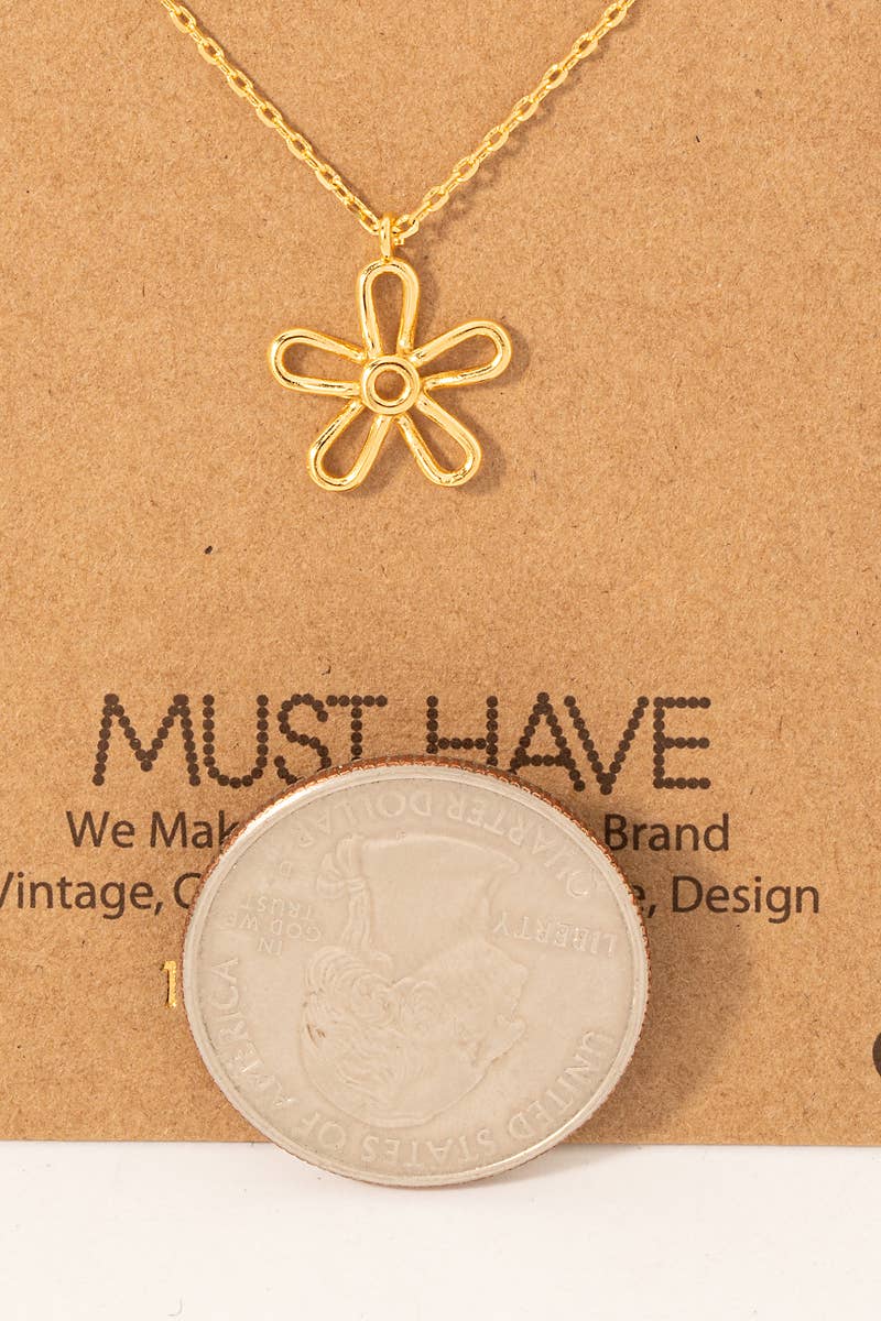 Flower Pendant Necklace