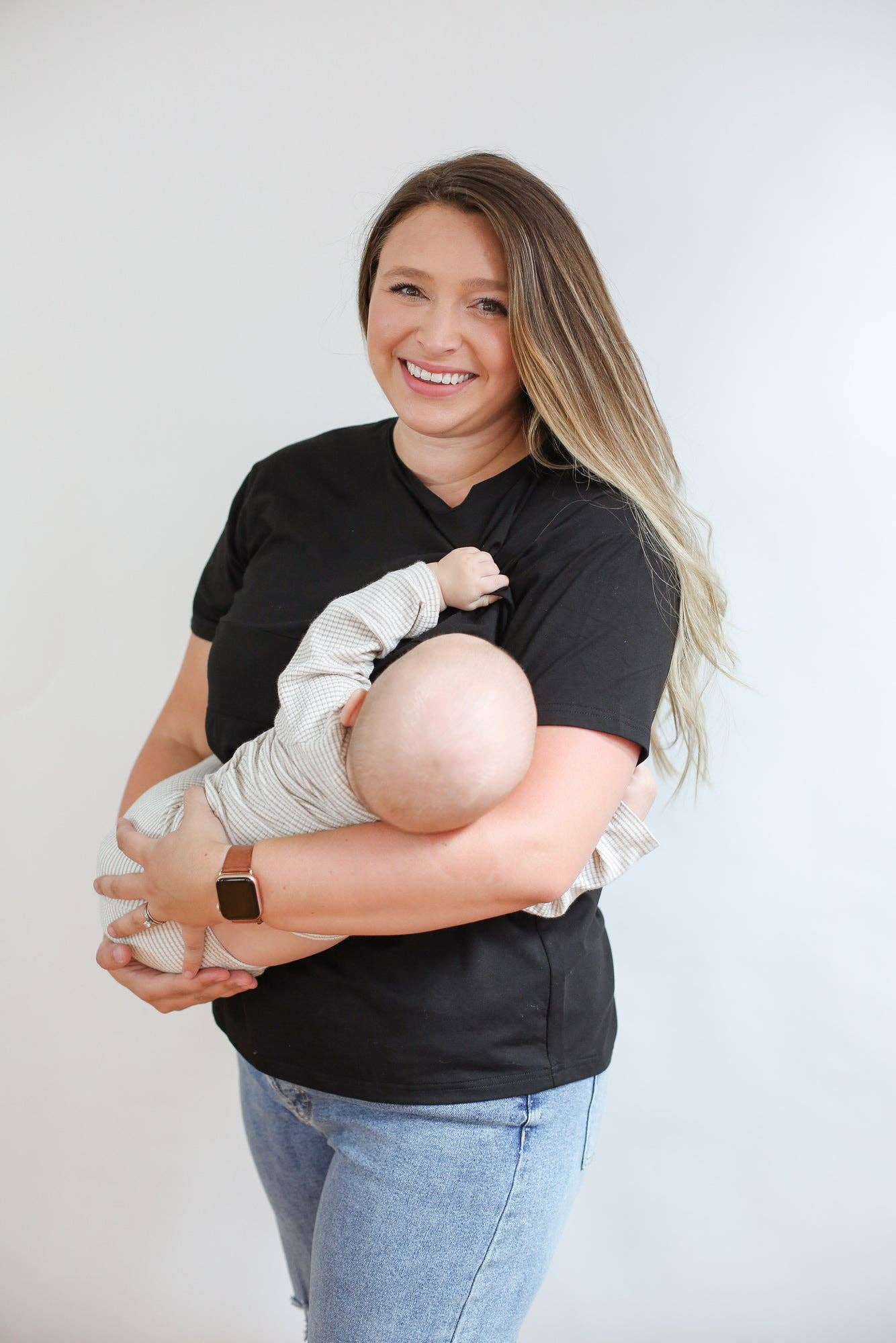 Full Zip Breastfeeding Tee