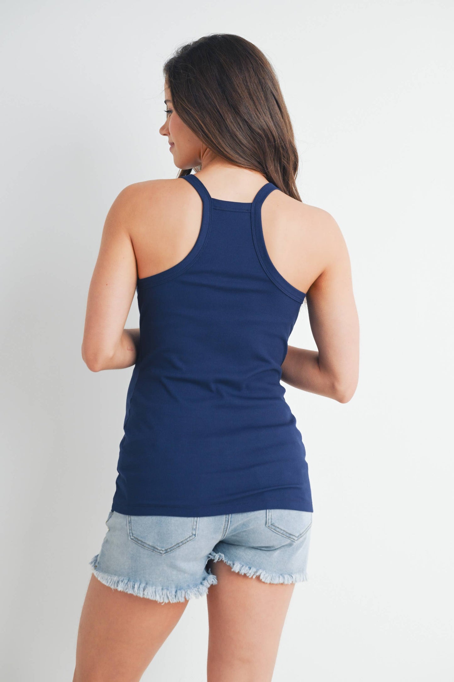 V-Neck Maternity Racerback Tank Top