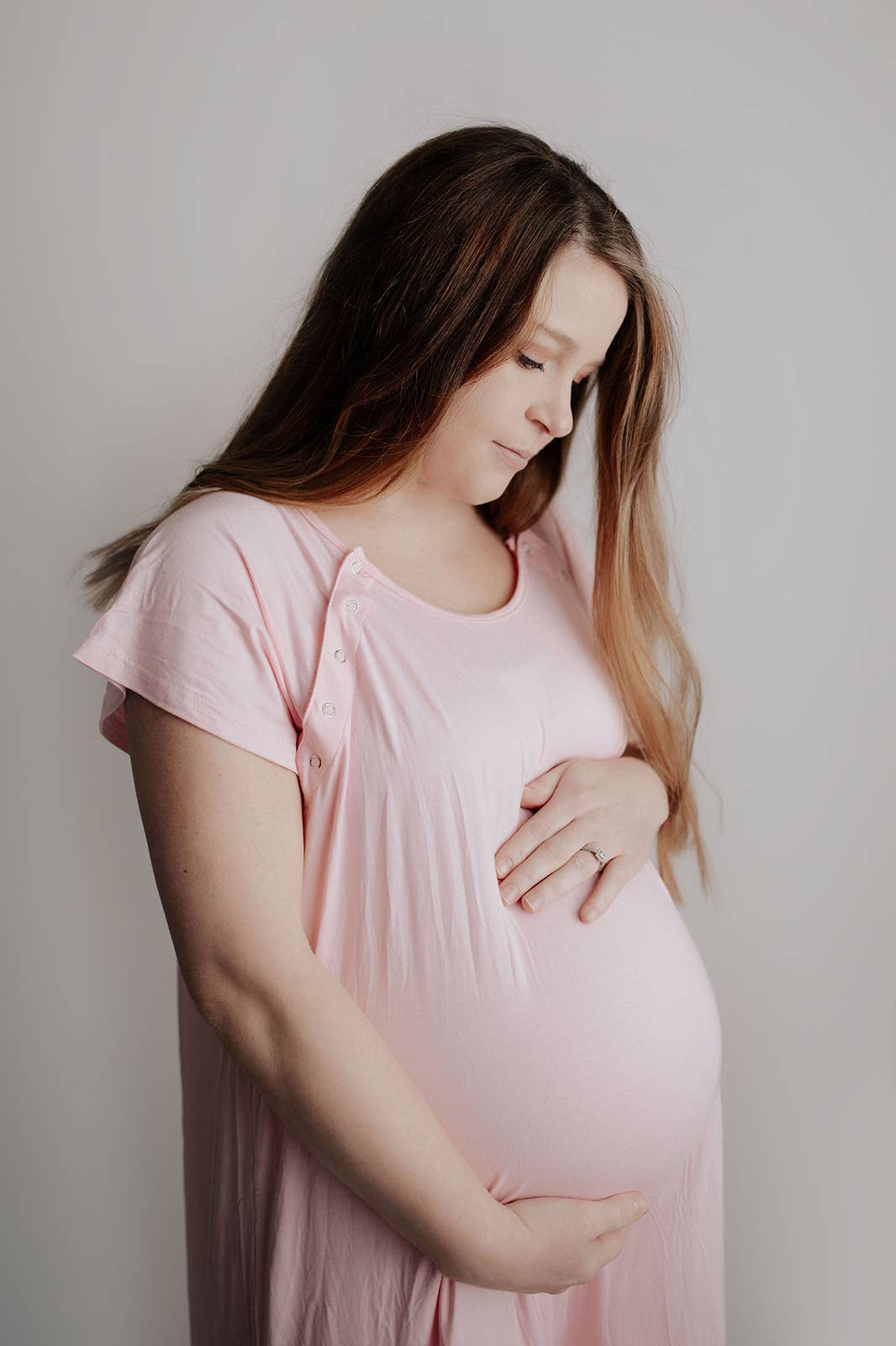 Light Pink Mommy Labor and Delivery/ Nursing Gown