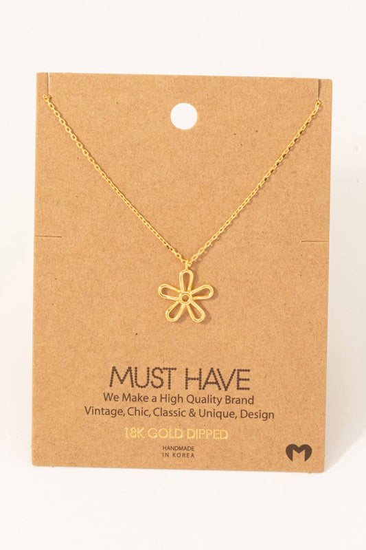 Flower Pendant Necklace