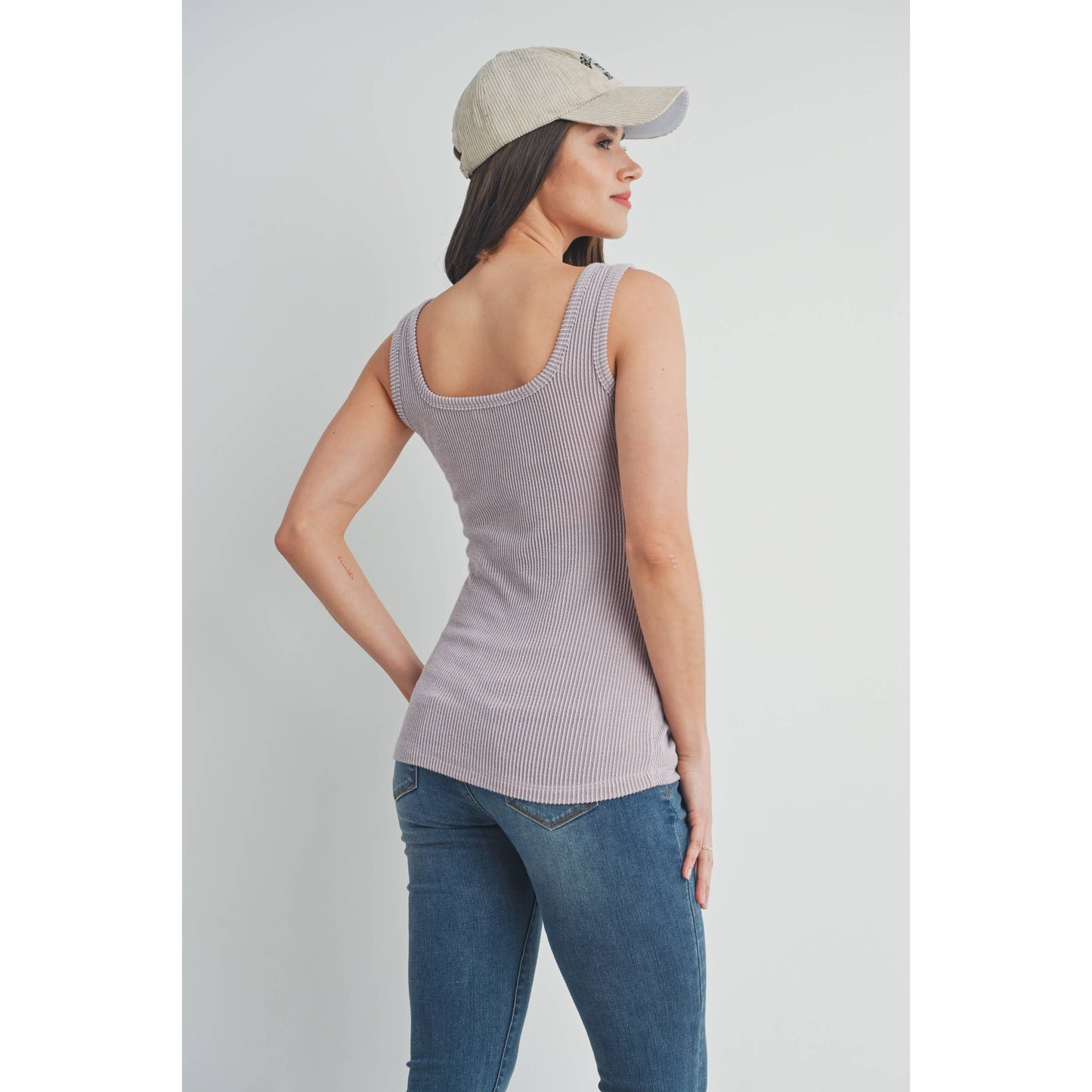 Ribbed Maternity Tank Top