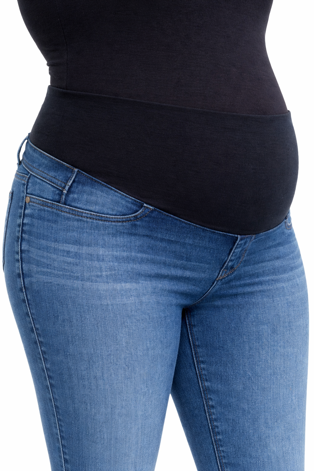 Plus Size Maternity 28" Skinny Ankle Jean in Summer