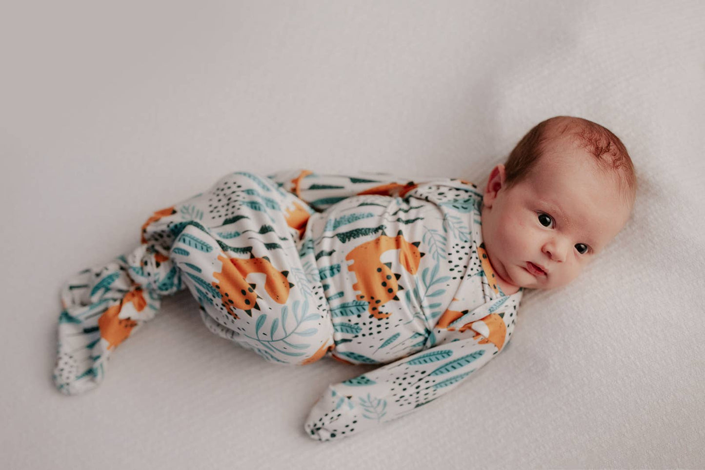 Dinosaur Print Knotted Gown