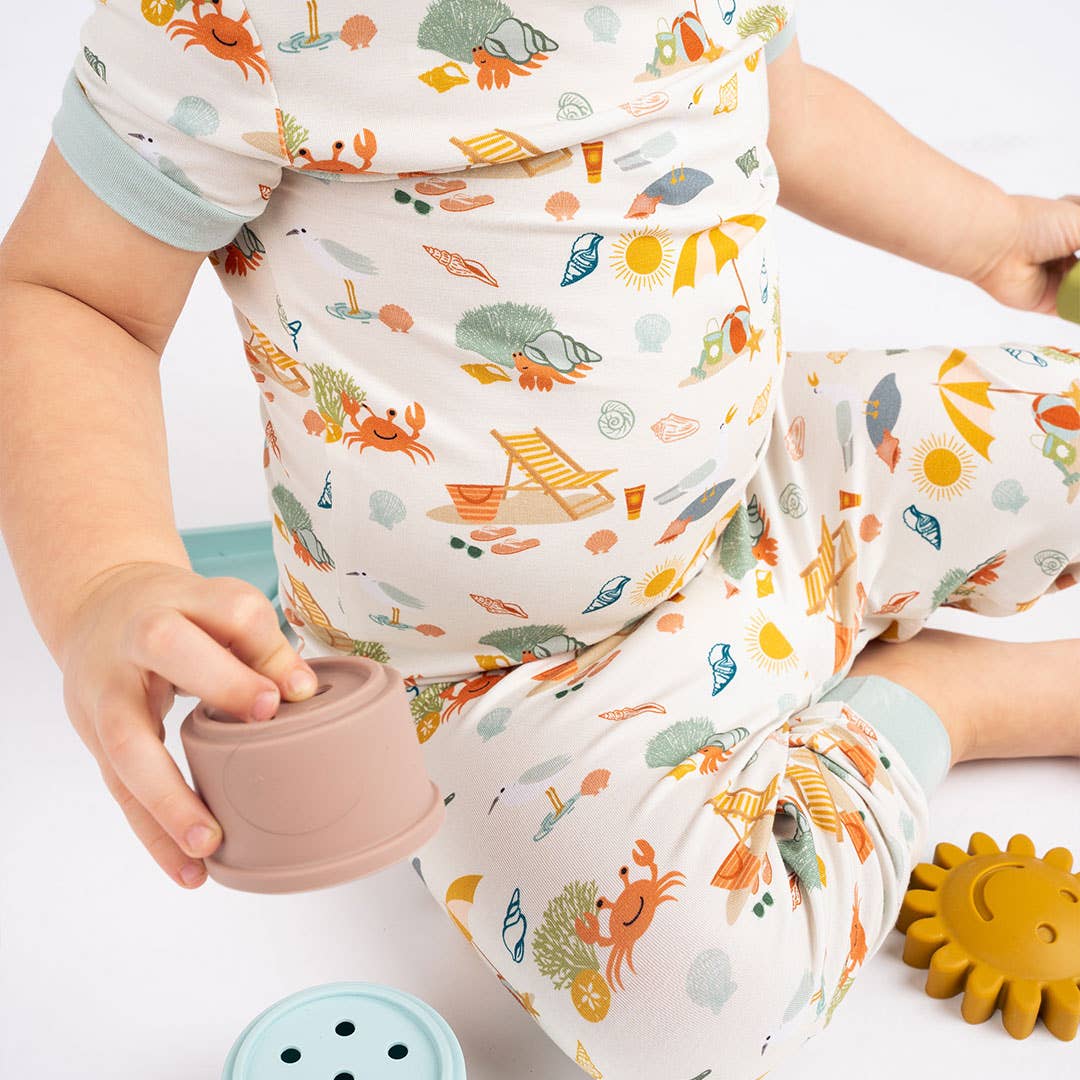 Beach Day Summer Bamboo Pajama Set