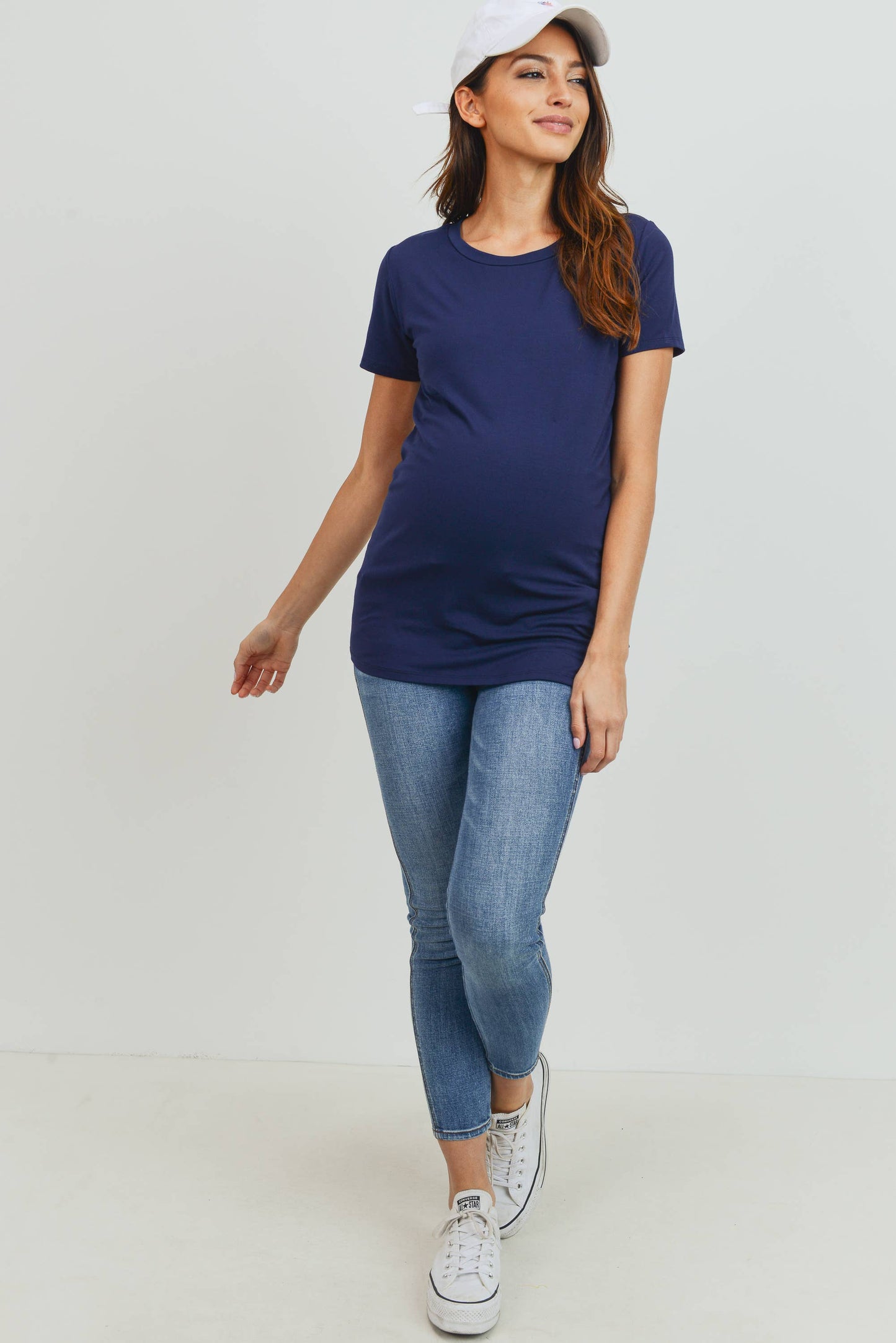 Maternity Fitted Short Sleeve Tee