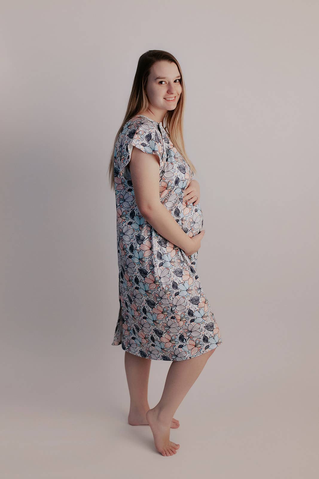 Flower Bloom Labor and Delivery/ Nursing Gown