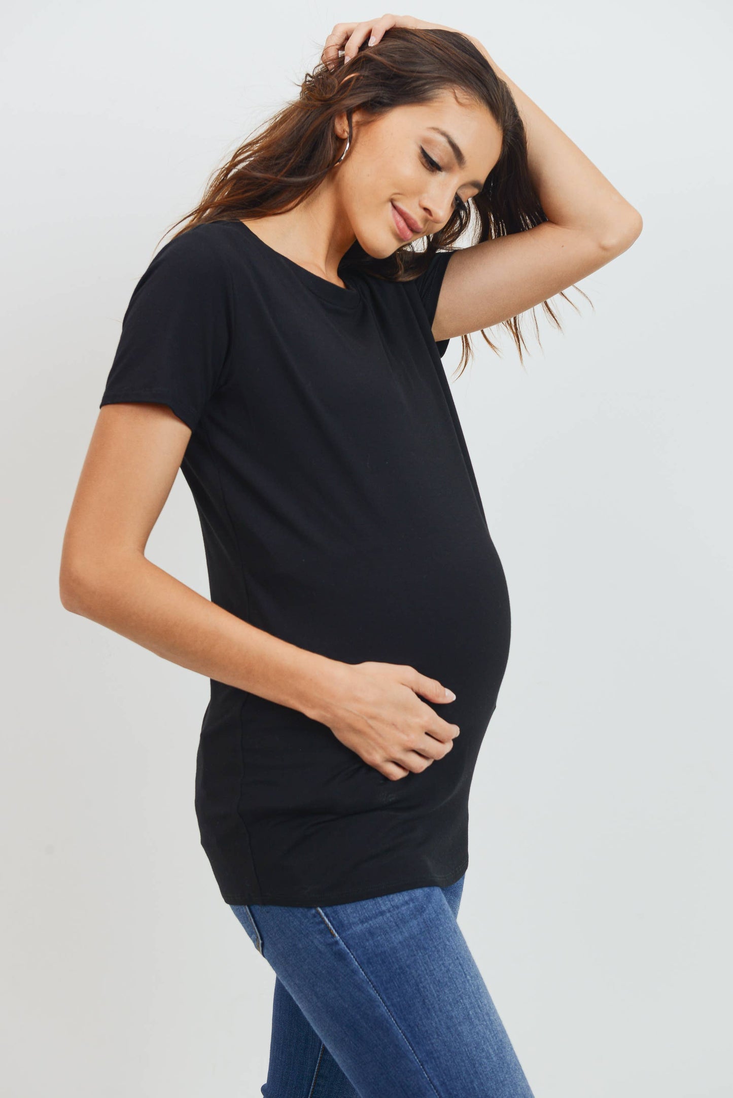 Maternity Fitted Short Sleeve Tee