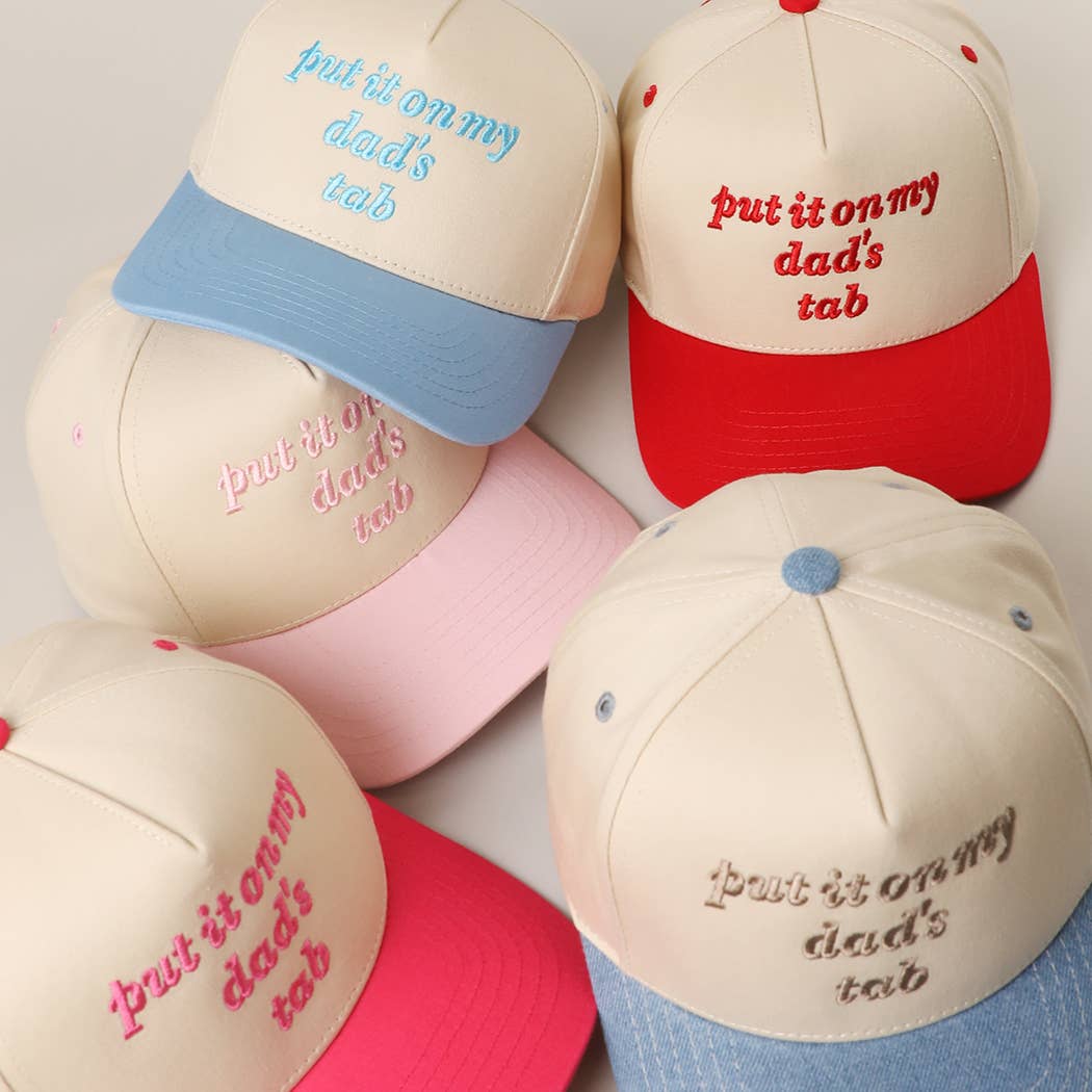 PUT IT ON MY DAD'S TAB KIDS Trucker Hat
