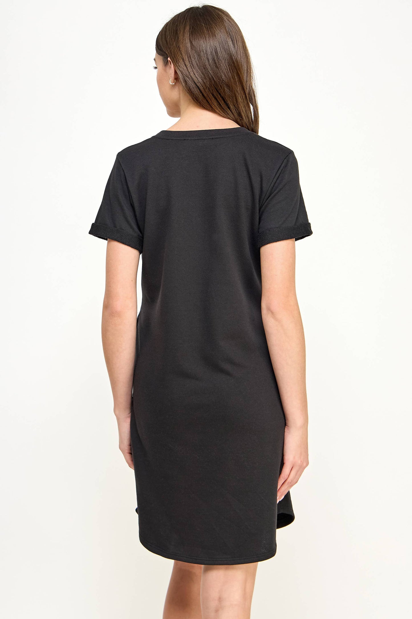 Crew Neck Maternity T-Shirt Dress