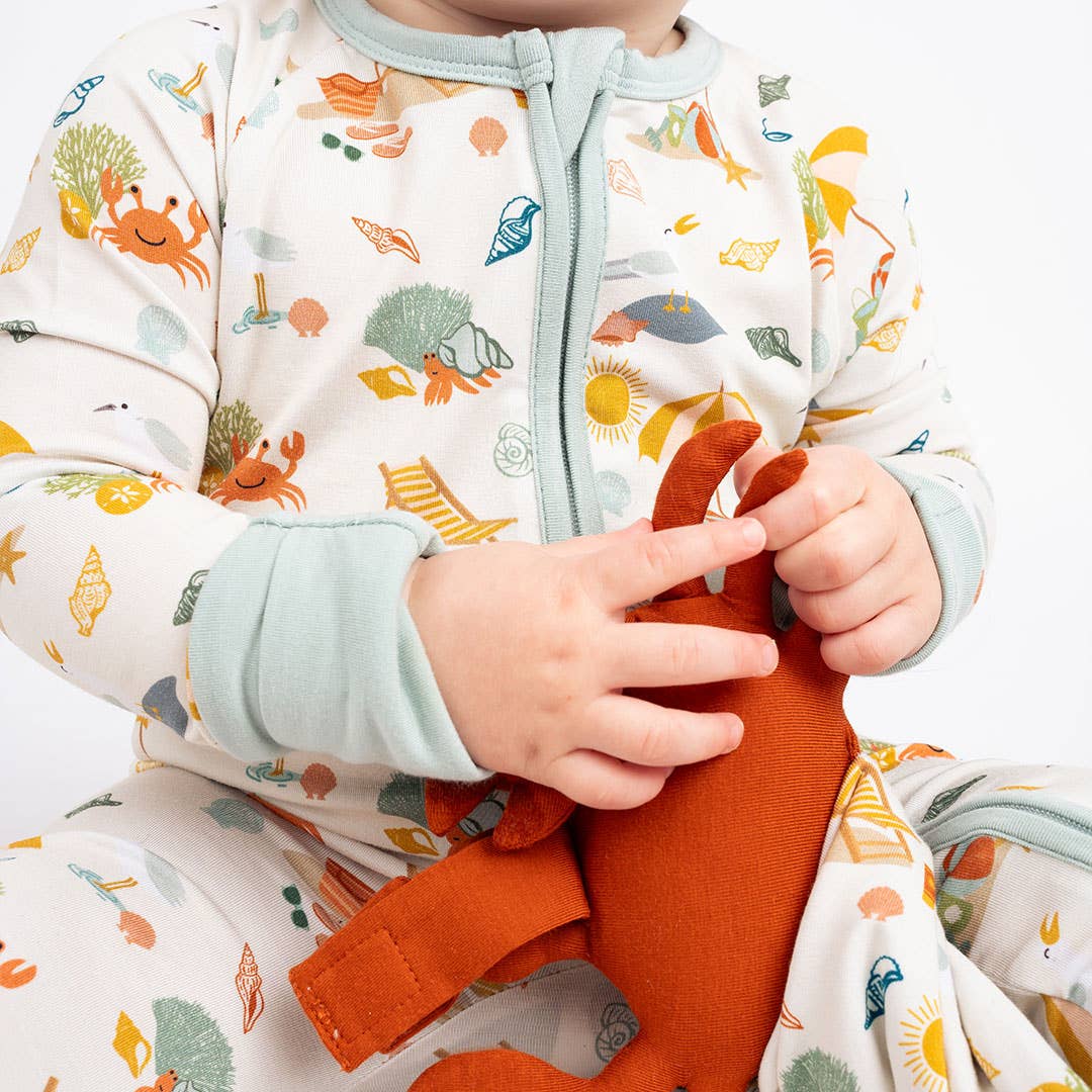 Beach Day Crab Bamboo Lovey