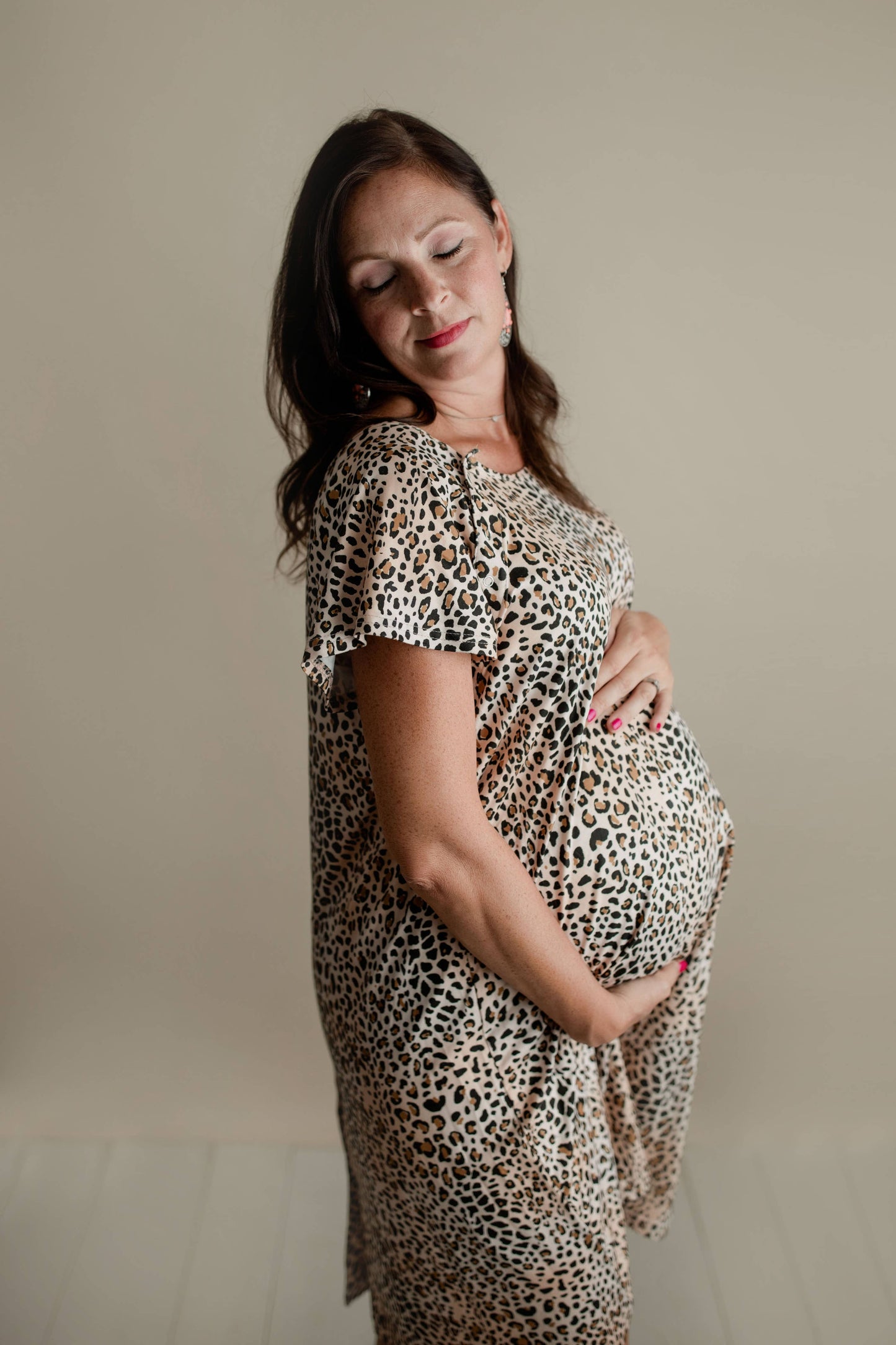 Leopard Labor and Delivery/ Nursing Gown