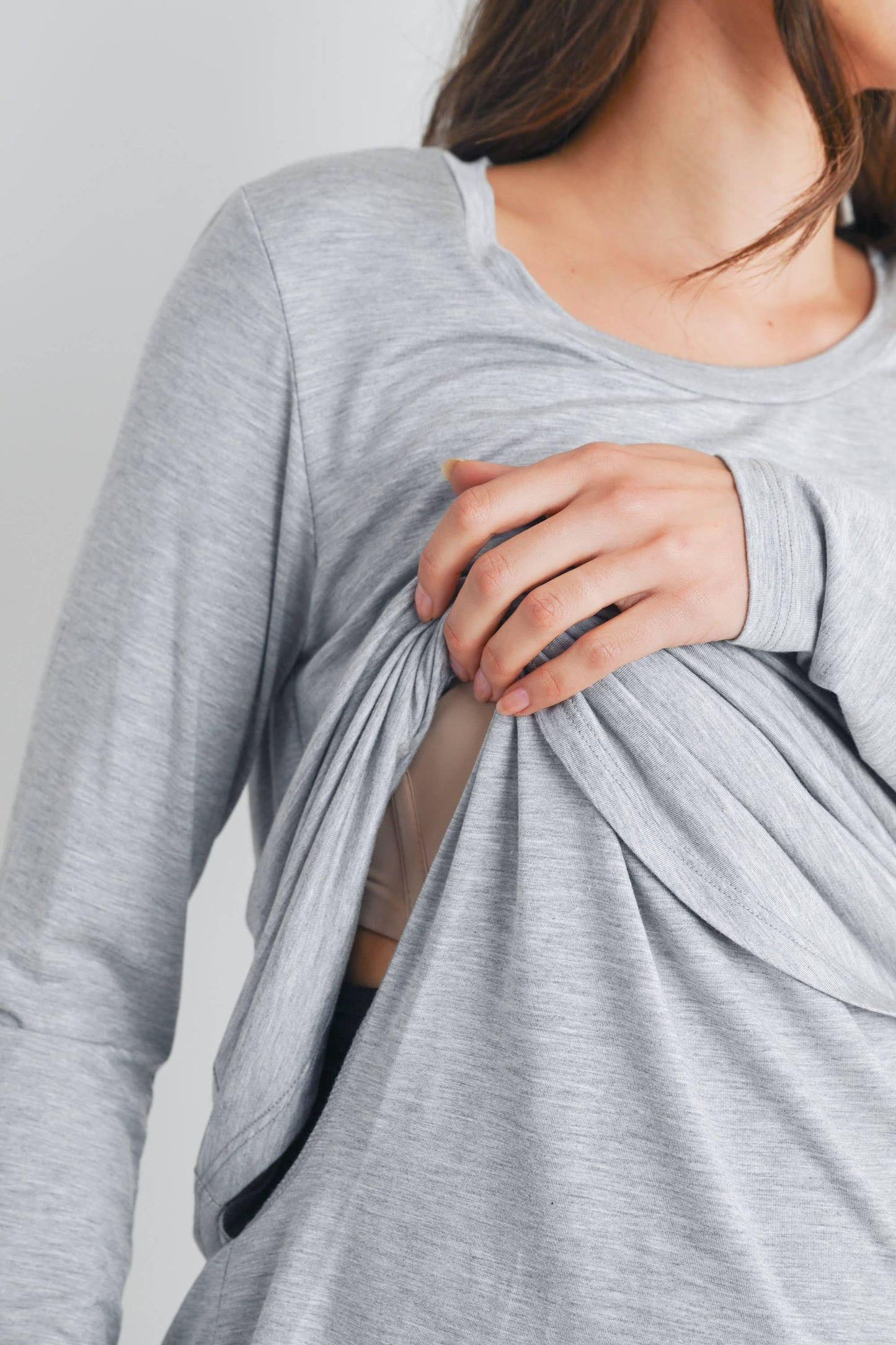 Long Sleeve Nursing/Maternity Top