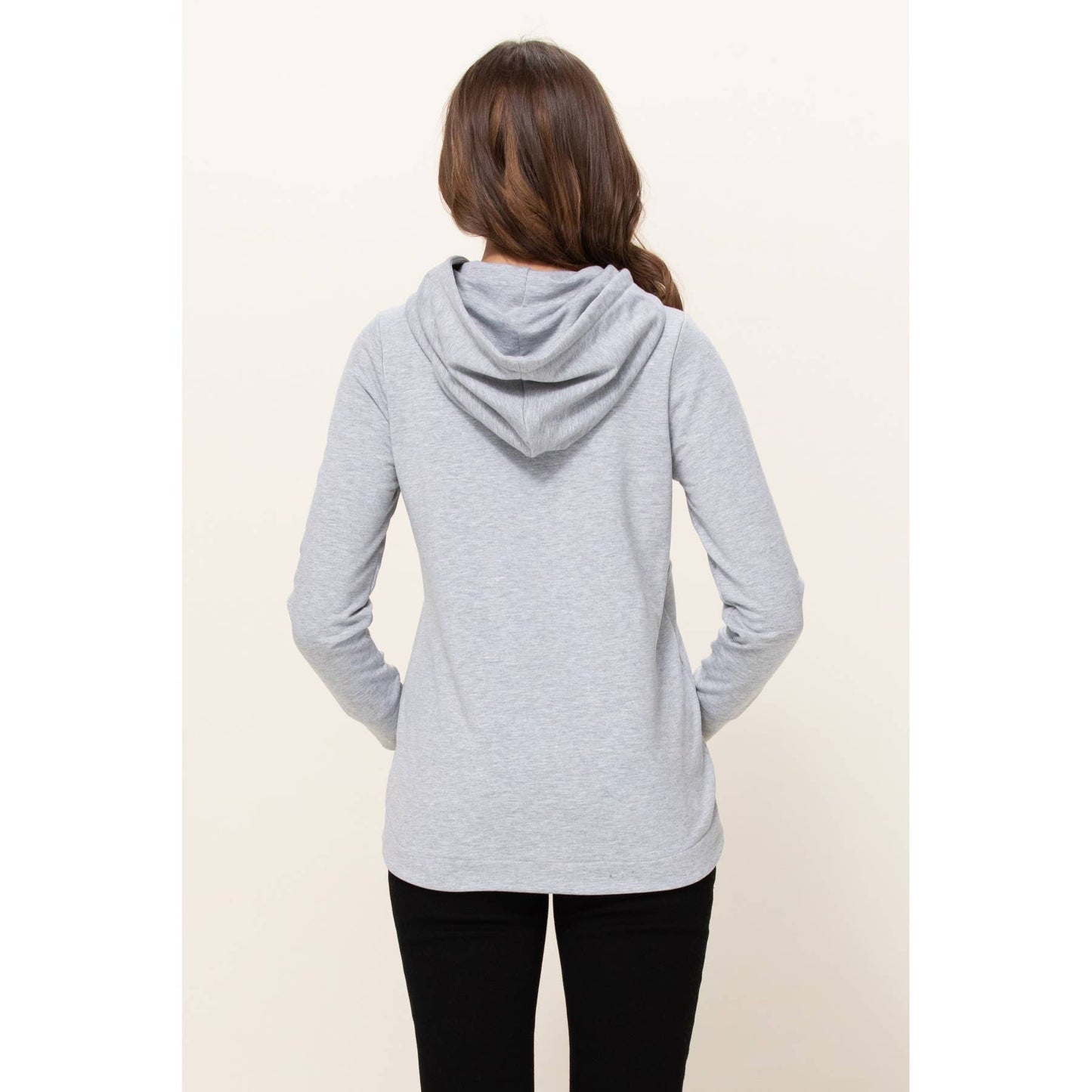 Half-Zip Maternity Nursing Hoodie