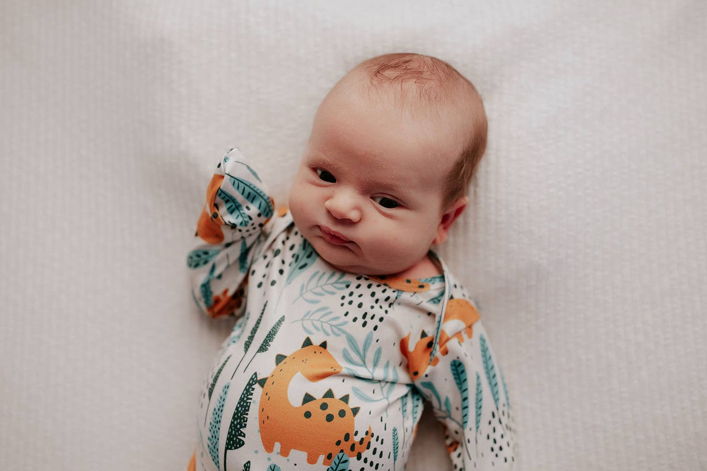 Dinosaur Print Knotted Gown