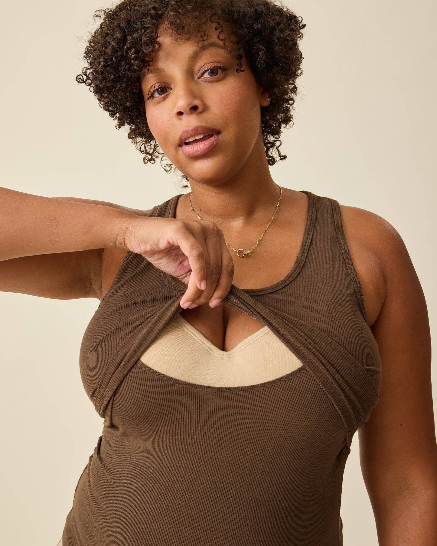 Ribbed Bamboo Nursing Tank