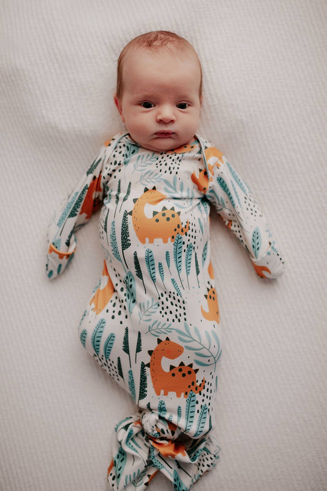 Dinosaur Print Knotted Gown