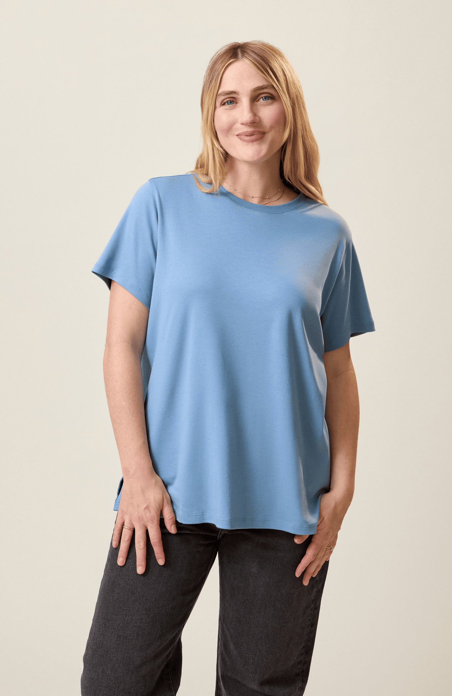 Side Zip Maternity & Nursing T-Shirt
