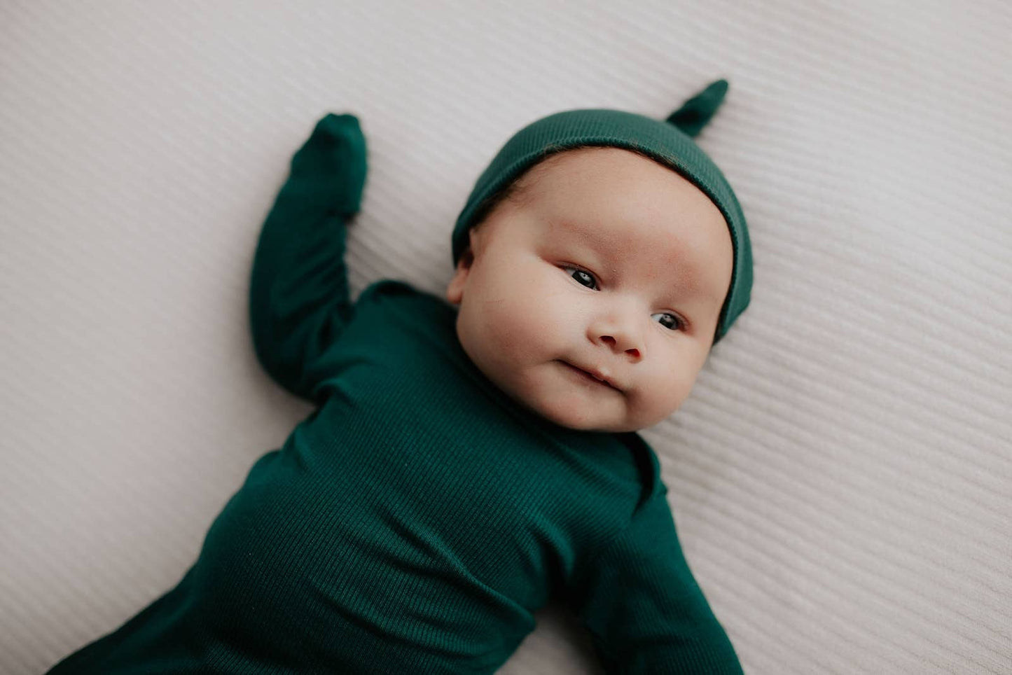 Forest Green Ribbed Gown