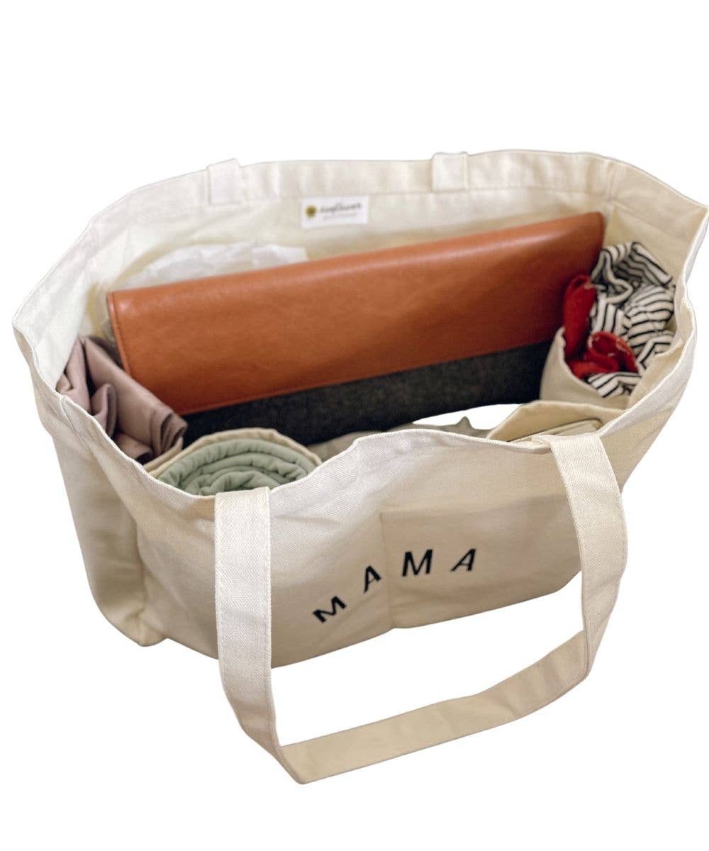 Mama Canvas Tote Bag | Diaper Bag