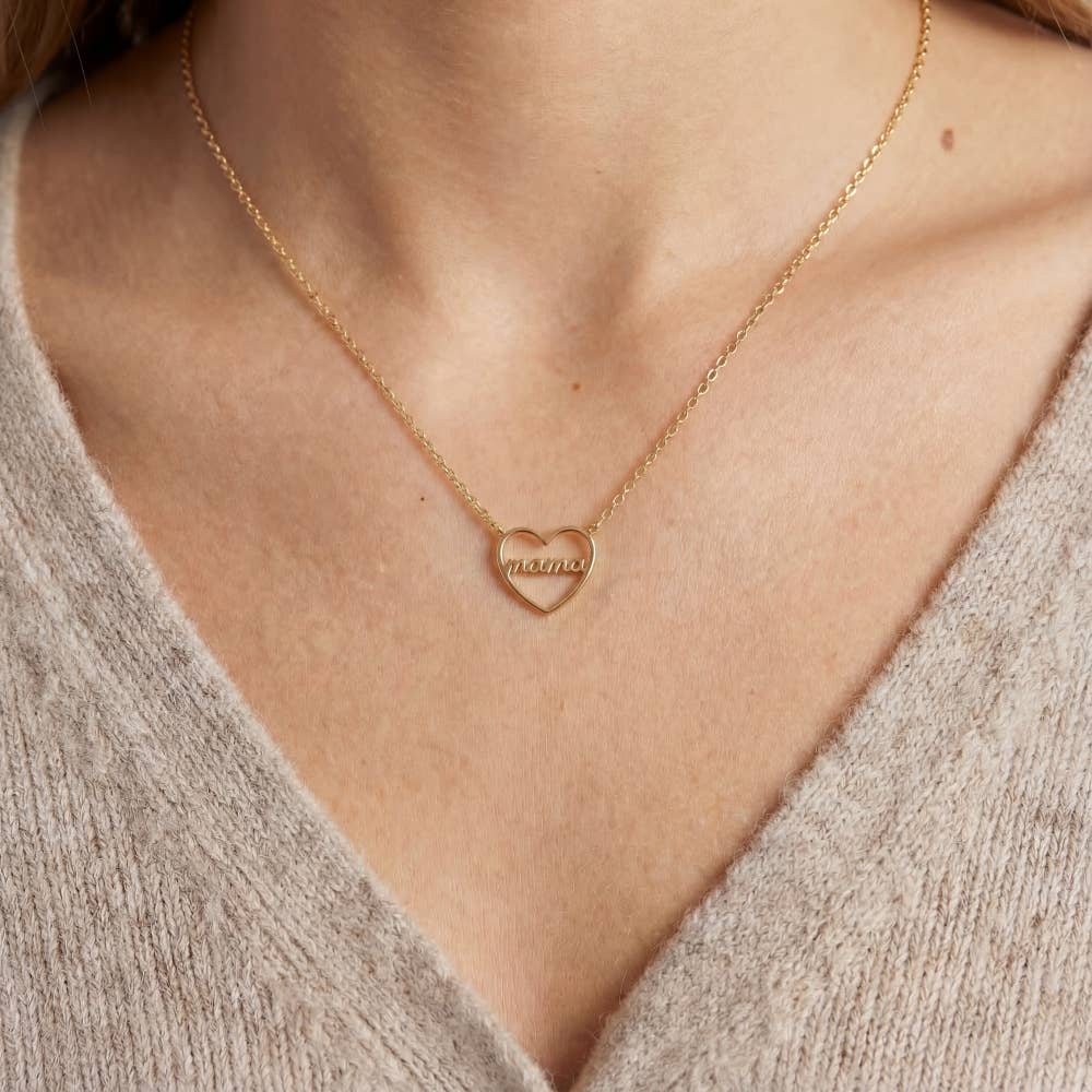 Mama Heart Pendant Necklace