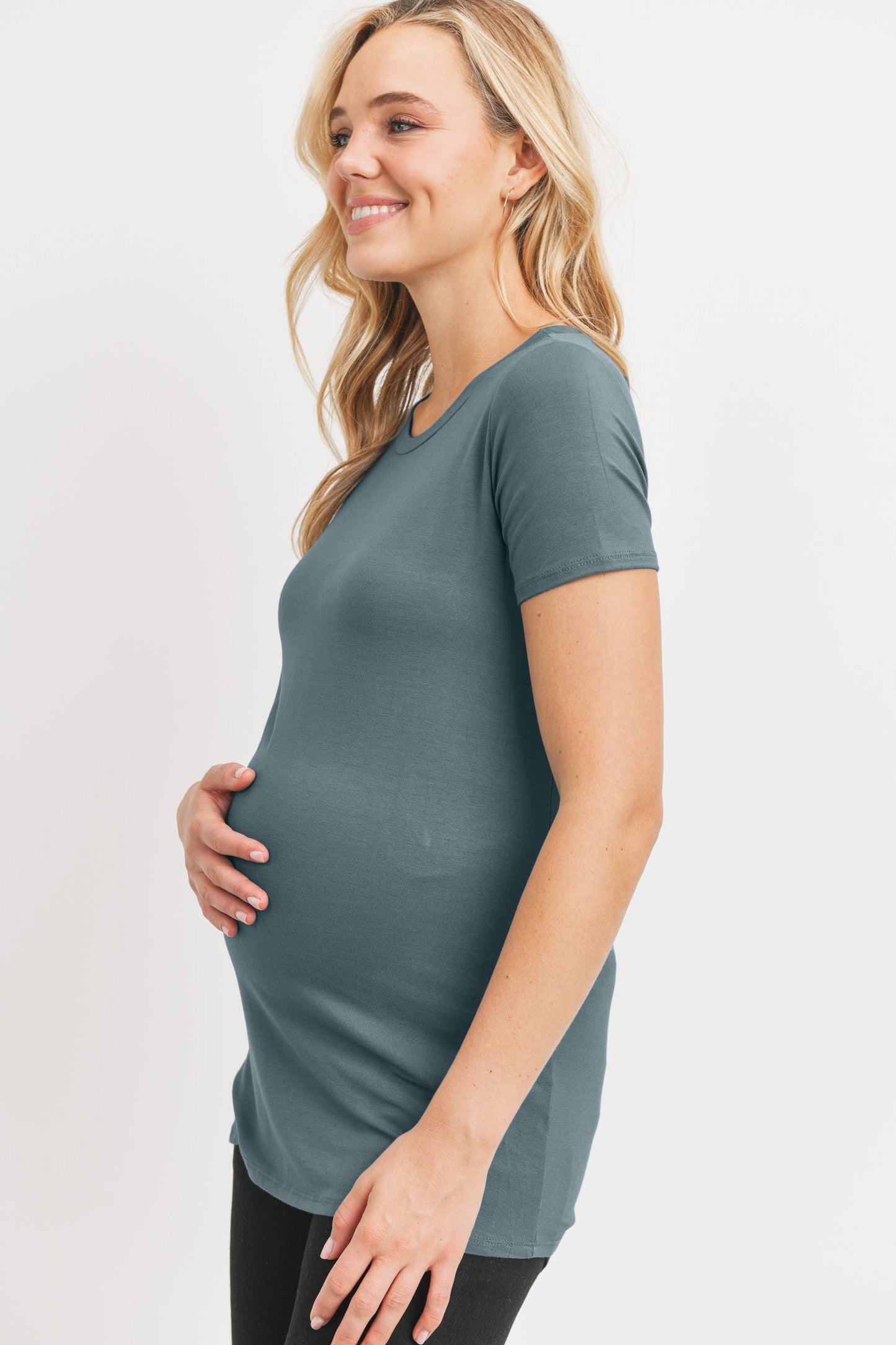 Maternity Fitted Short Sleeve Tee