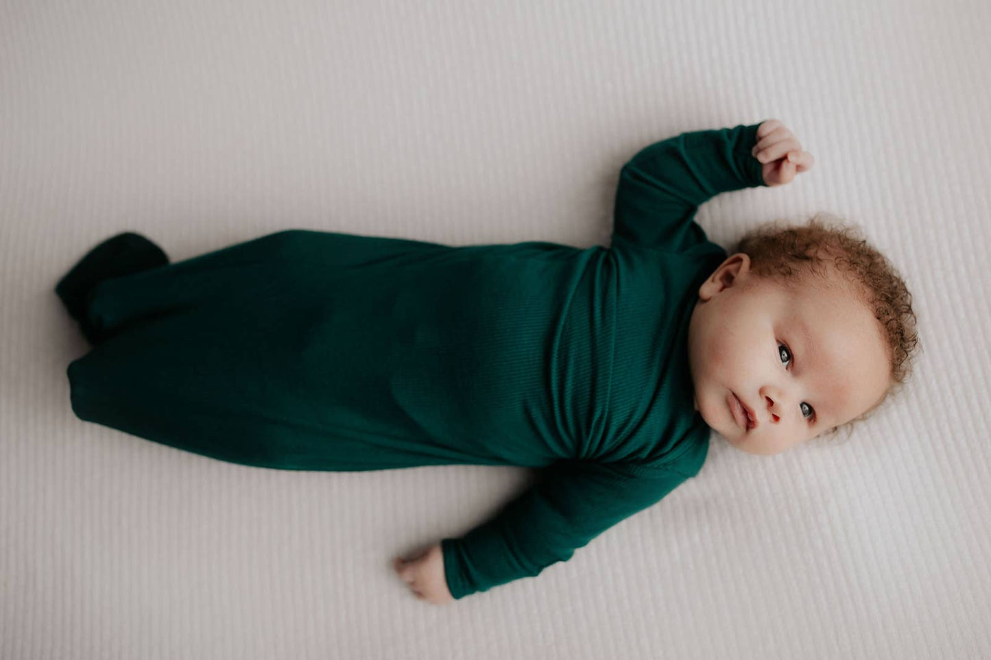 Forest Green Ribbed Gown
