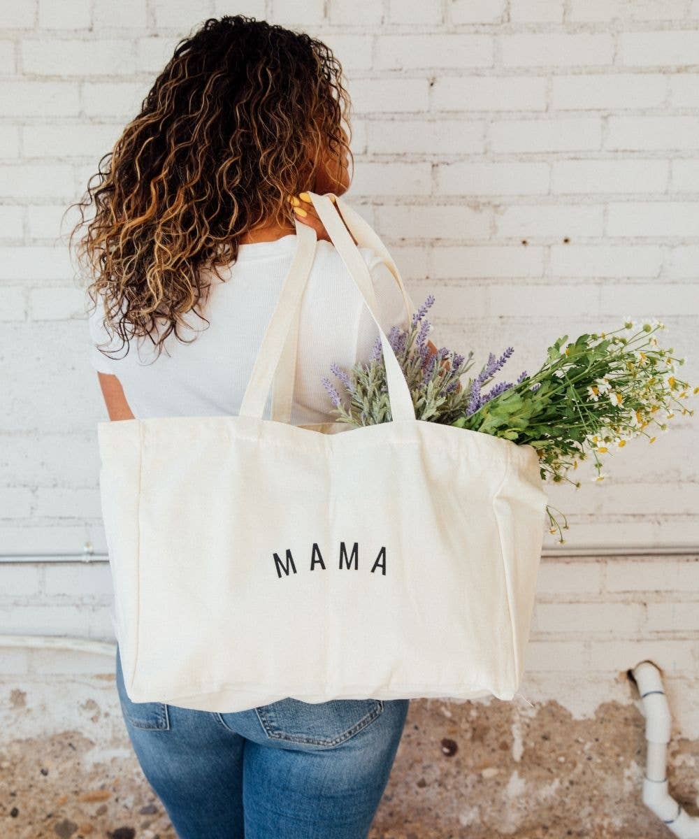 Mama Canvas Tote Bag | Diaper Bag