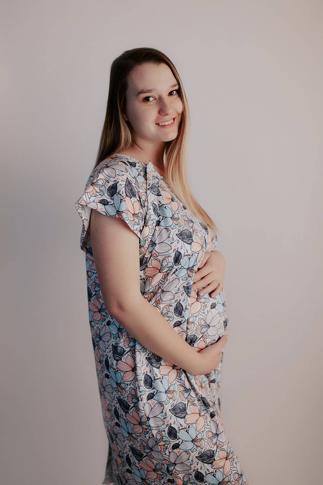 Flower Bloom Labor and Delivery/ Nursing Gown