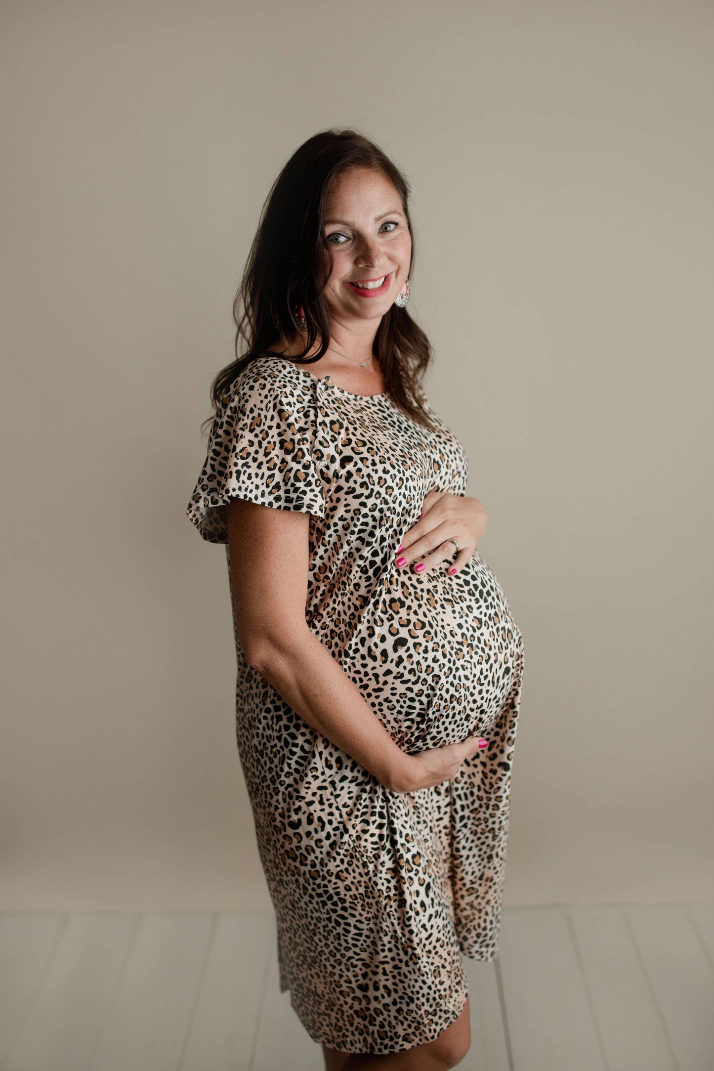 Leopard Labor and Delivery/ Nursing Gown