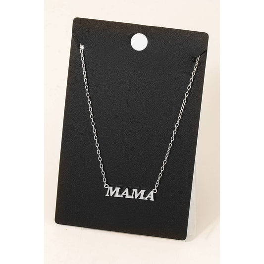 Dipped Mama Pendant Necklace