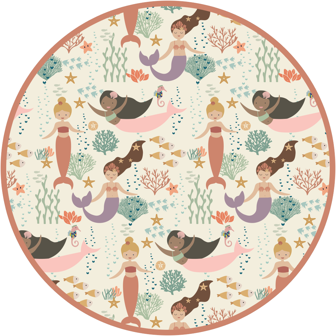 Starfish Mermaid Bamboo Baby Lovey