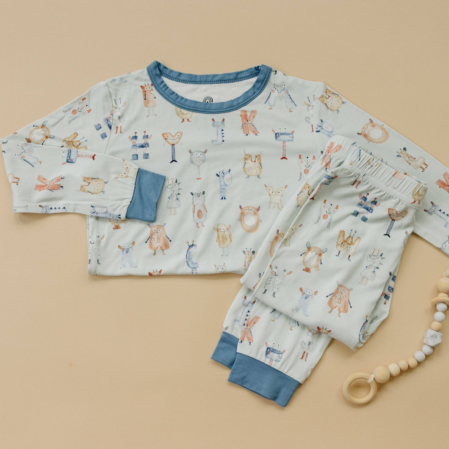 M is for Monsters Bamboo Pajamas