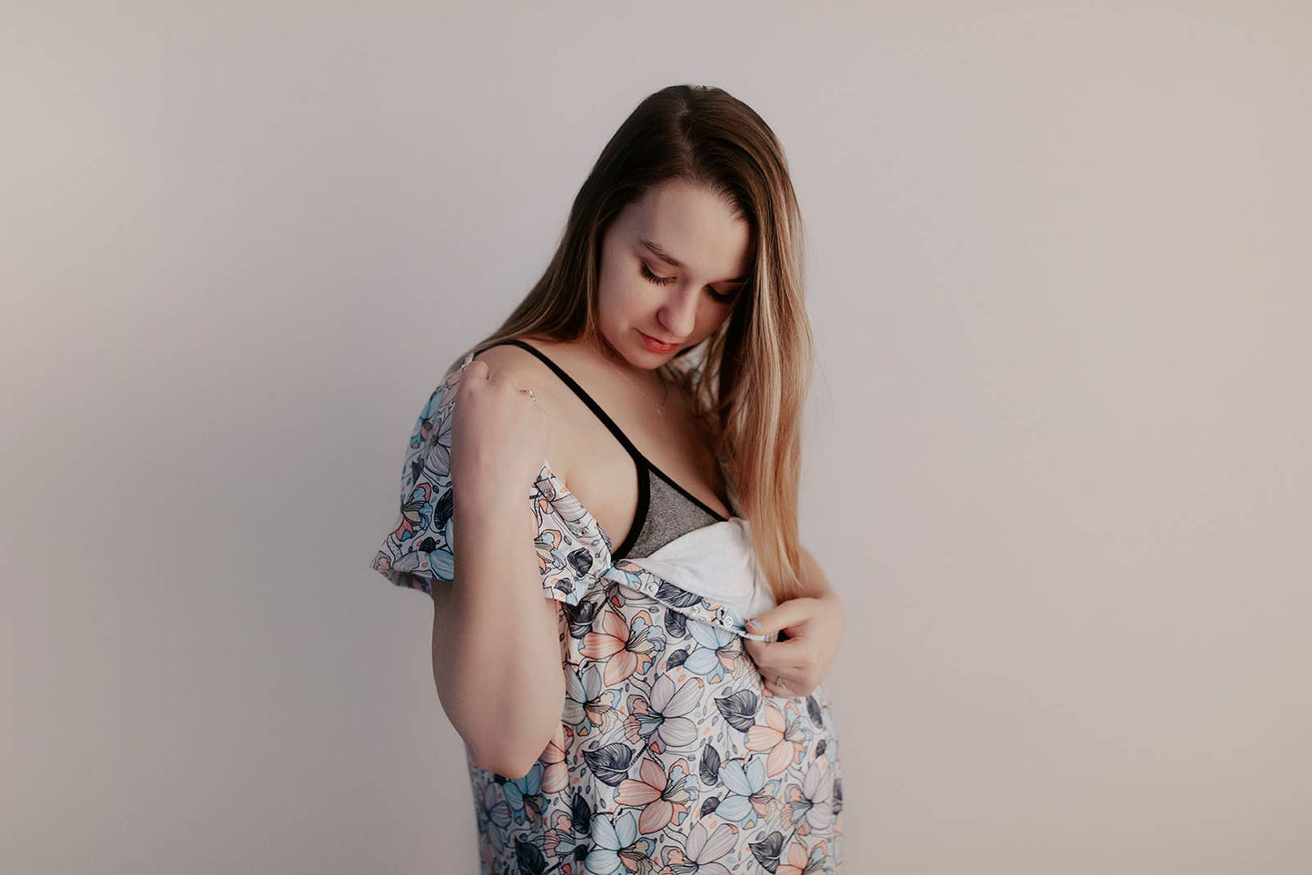 Flower Bloom Labor and Delivery/ Nursing Gown