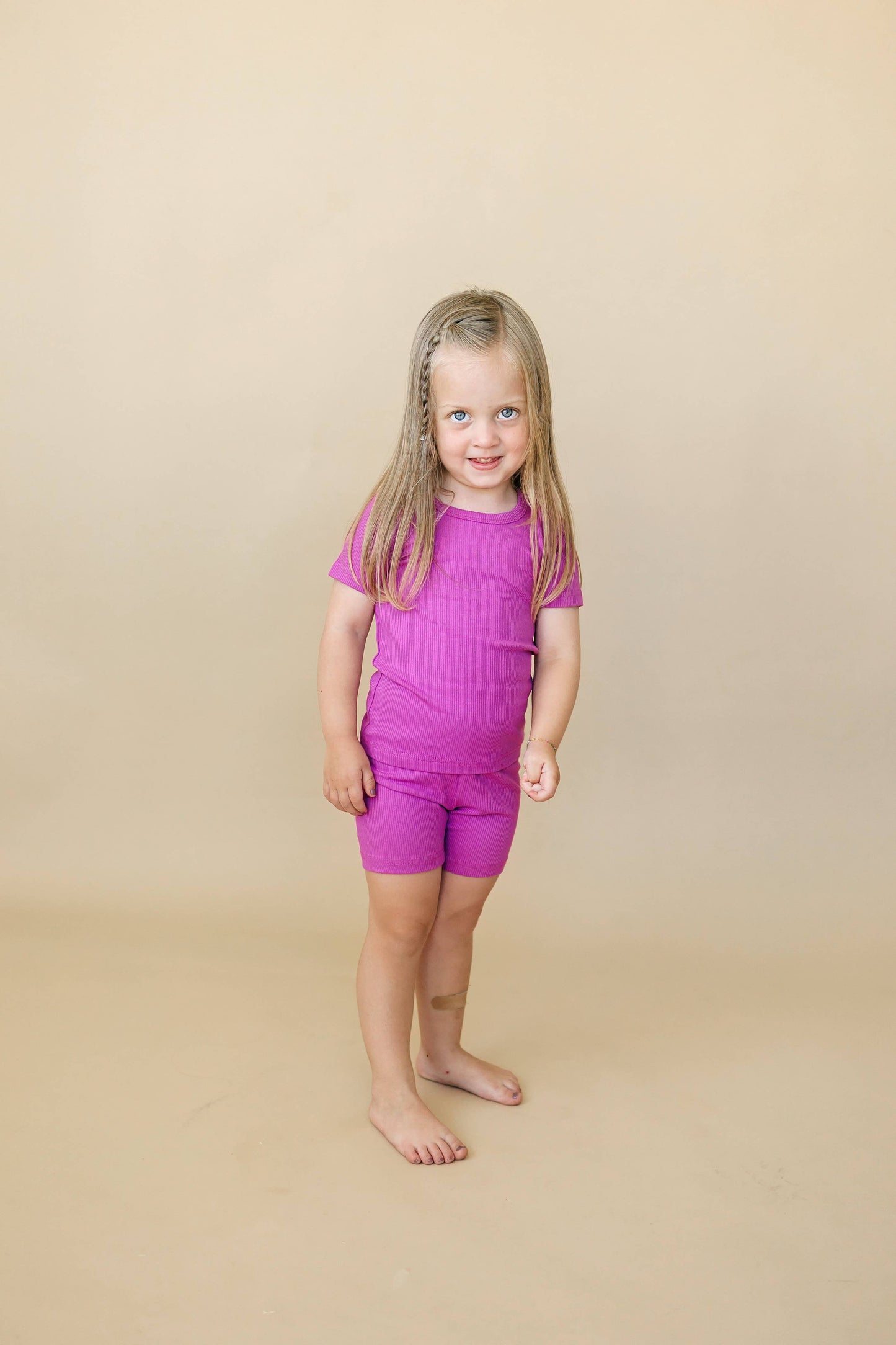 Solid Ribbed Bamboo 2pc Pajamas