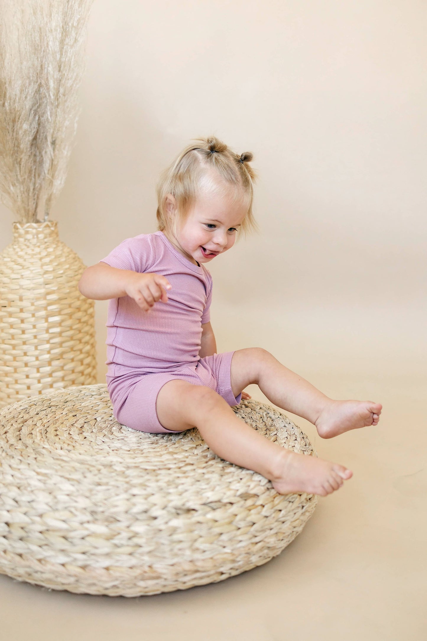 Solid Ribbed Bamboo 2pc Pajamas