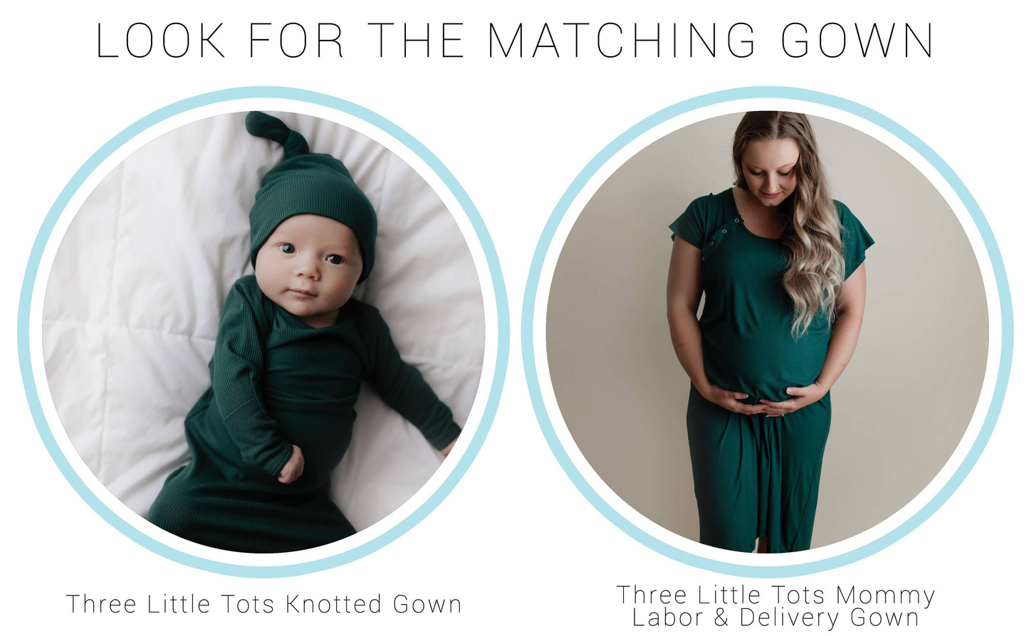 Forest Green Ribbed Gown