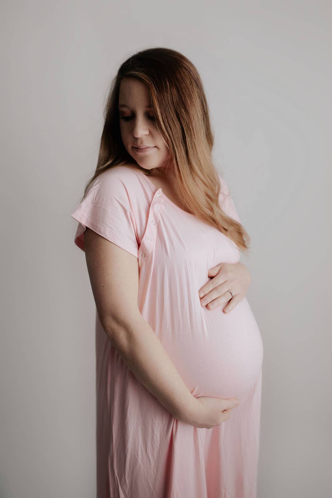 Light Pink Mommy Labor and Delivery/ Nursing Gown